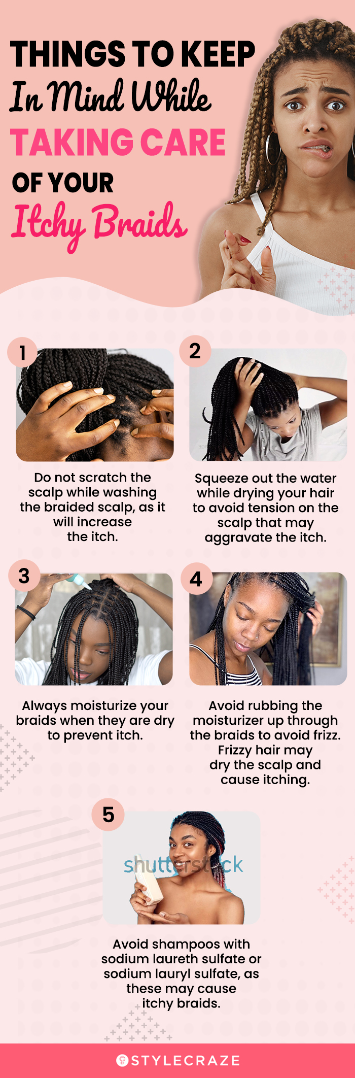 things to keep in mind while taking care of your itchy braids [infographic]