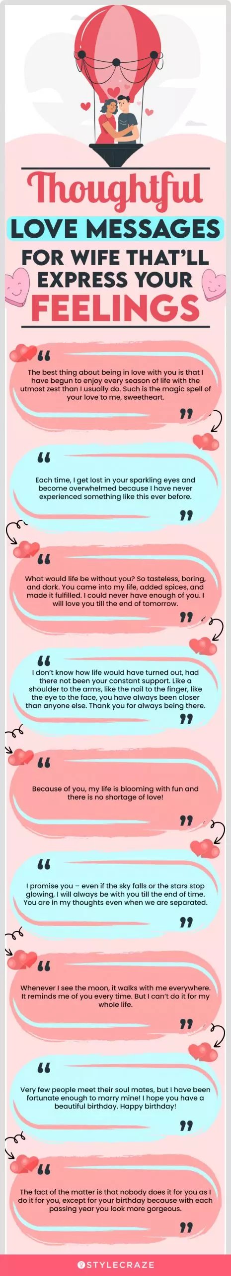 thoughtful love messages for wife that’ll express your feelings (infographic)