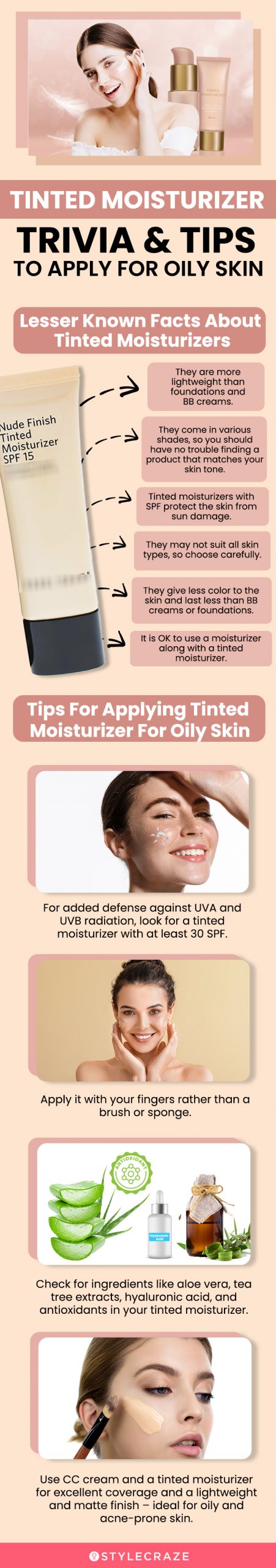 Tinted Moisturizer – Trivia & Tips To Apply For Oily Skin [infographic]