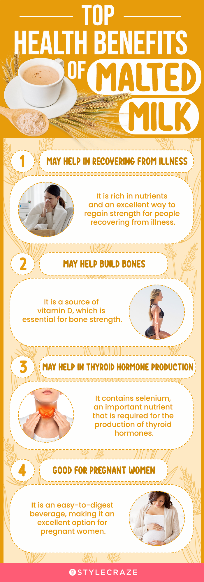 top health benefits of malted milk (infographic)