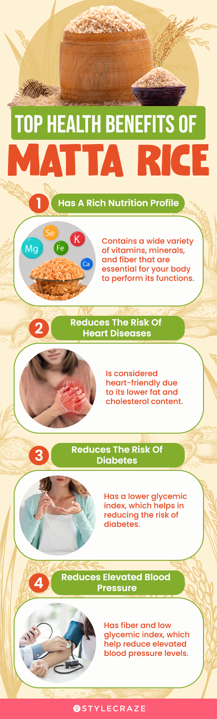 top health benefits of matta rice (infographic)