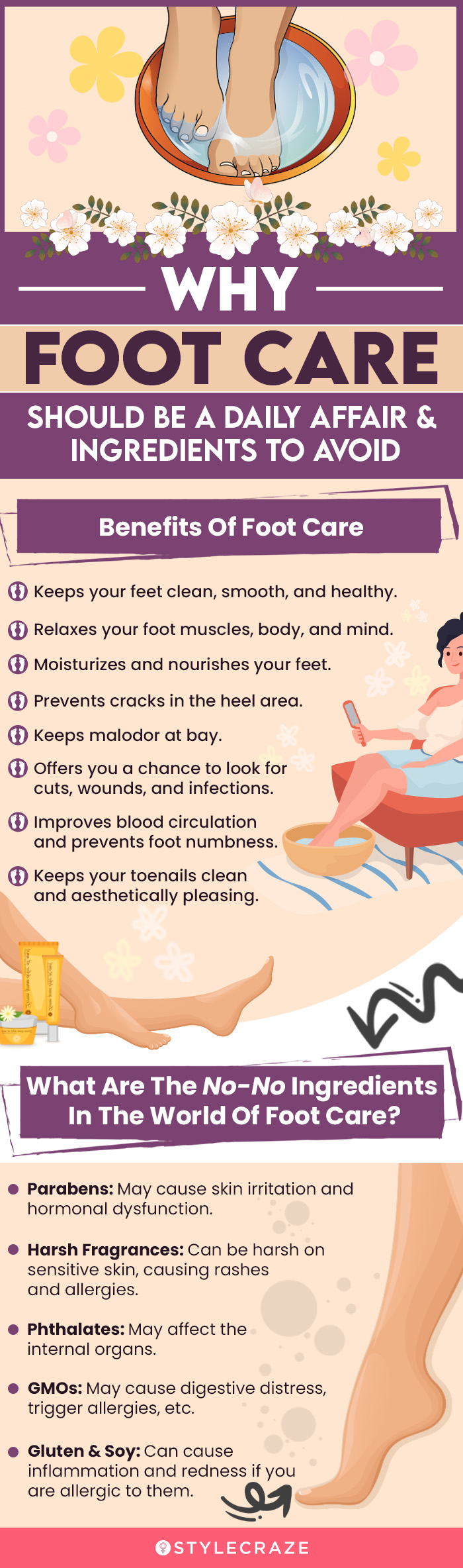 Why Foot Care Should Be A Daily Affair & Ingredients To Avoid [infographic]