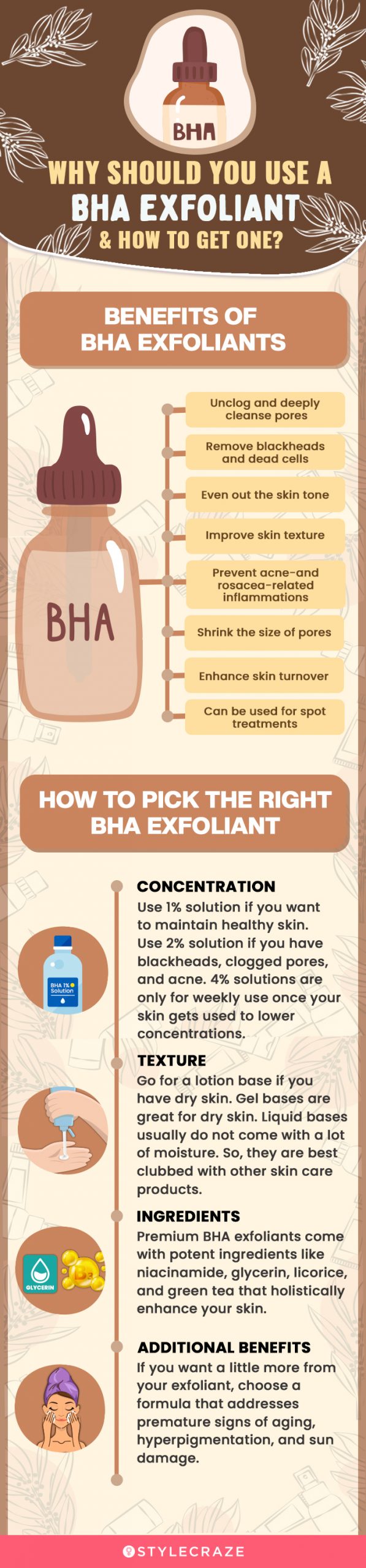 Why Should You Use A BHA Exfoliant & How To Get One? (infographic)