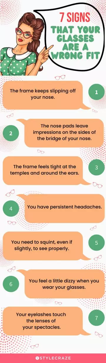 7 signs that your glasses are a wrong fit (infographic)