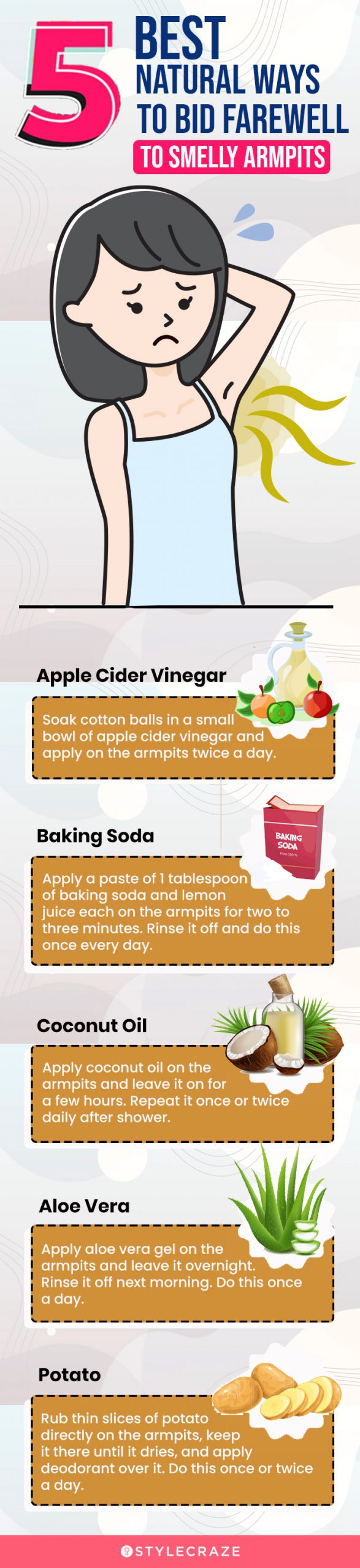 best 5 natural ways to bid farewell to smelly armpits [infographic]