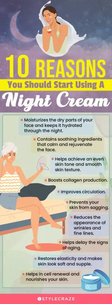 10 reasons you should start using a night cream (infographic)