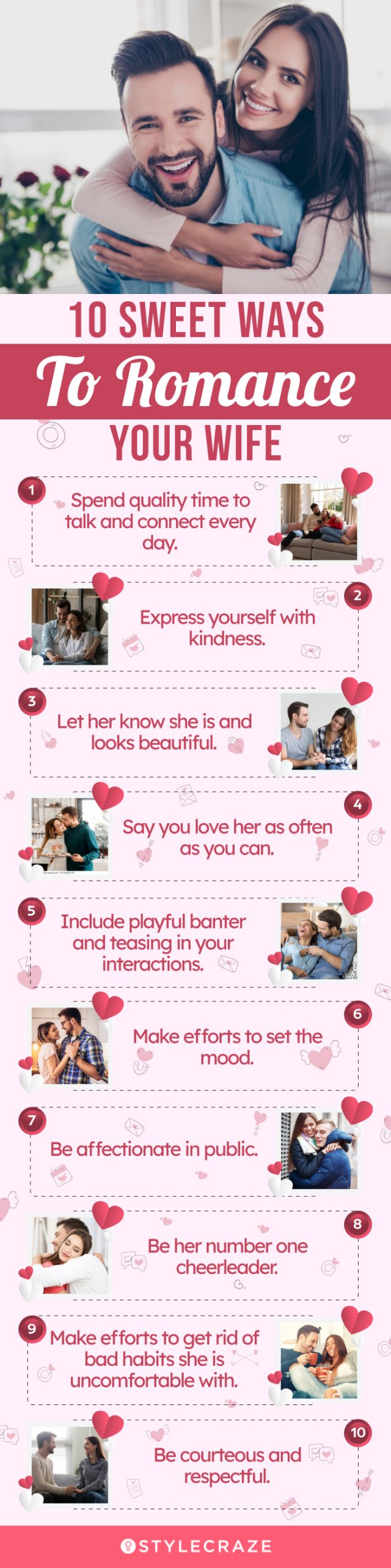10 sweet ways to romance your wife (infographic)