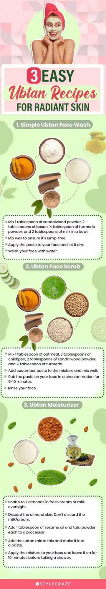 3 easy ubtan recipes for radiant skin (infographic)