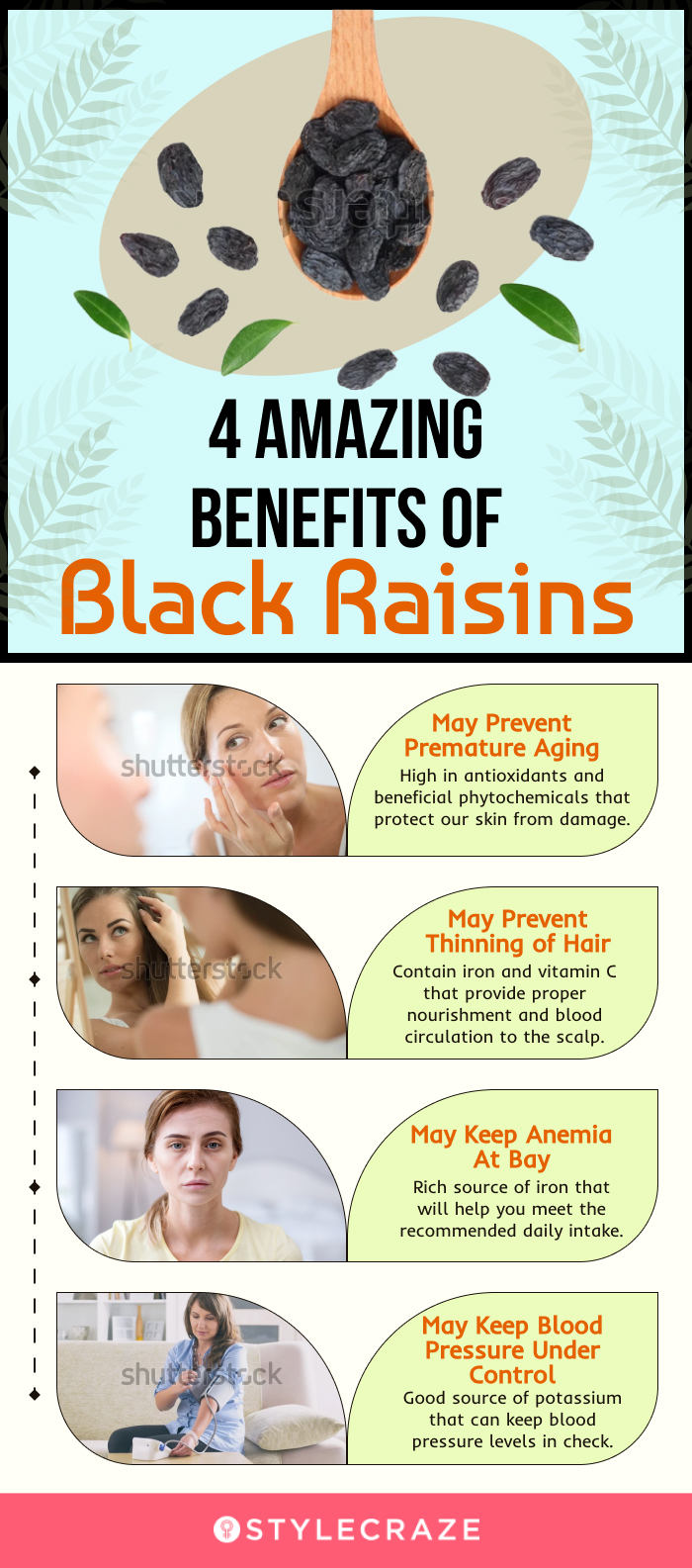 4 Amazing Benefits Of Black Raisins (infographic)