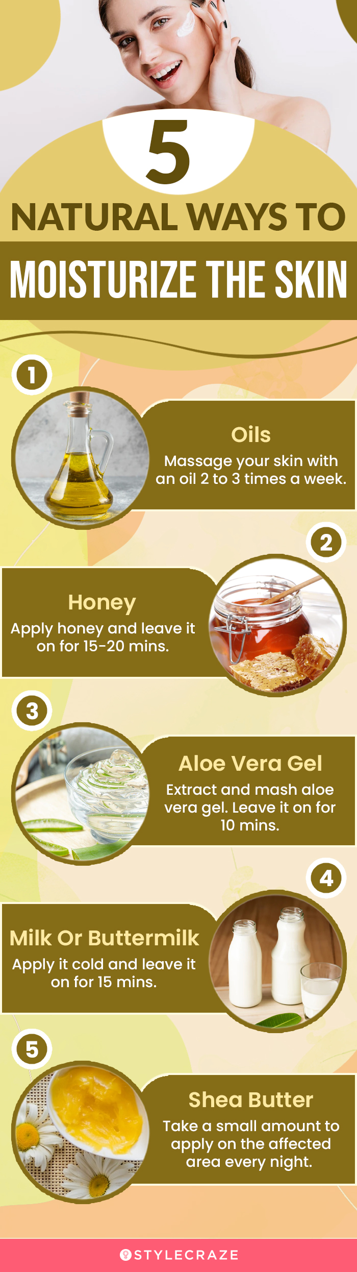 5 natural ways to moisturize skin [infographic]