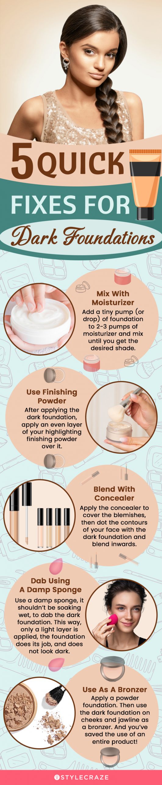 5 quick fixes for dark foundations (infographic)