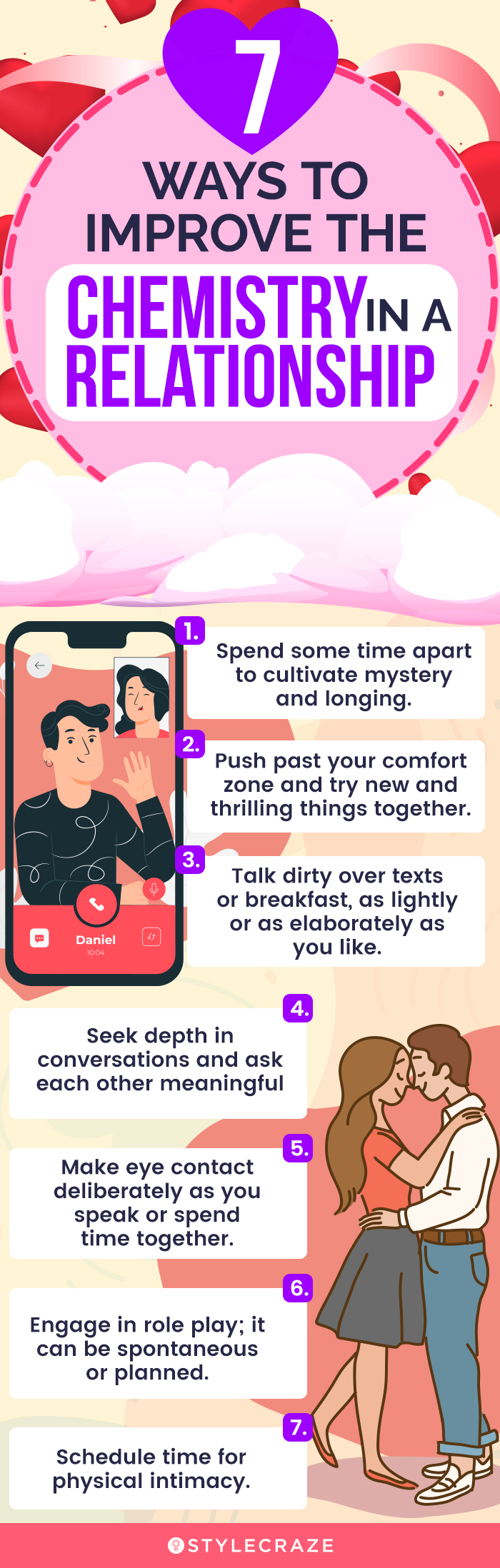 7 ways to improve the chemistry in a relationship [infographic]