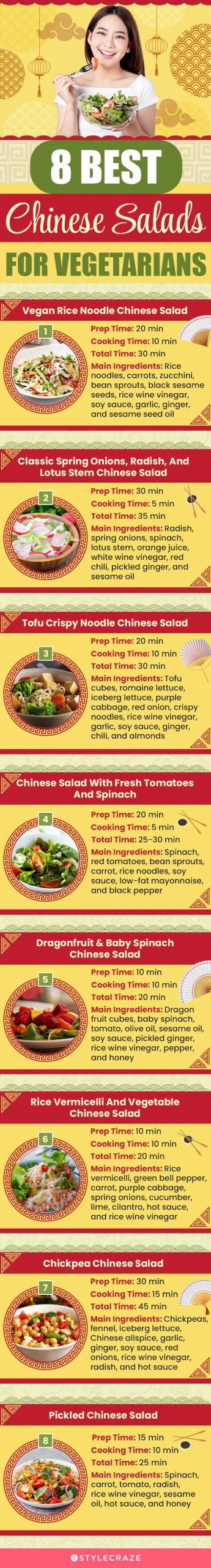 8 best chinese salads for vegetarians [infographic]