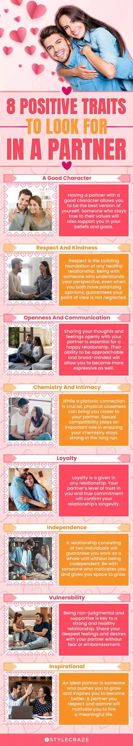 8 positive traits to look for in a partner (infographic)