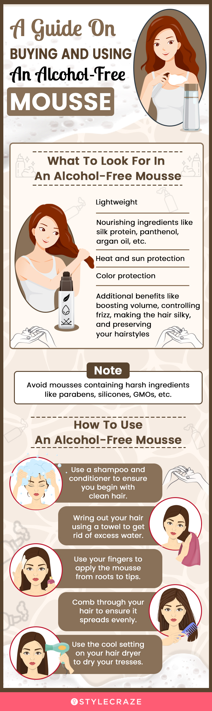 A Guide On Buying And Using An Alcohol-Free Mousse (infographic)