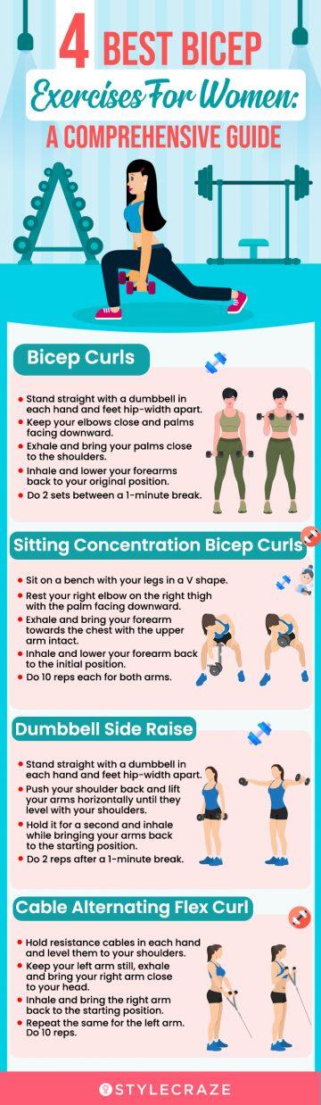 Top 16 Biceps Exercises For Women - A Step-By-Step Guide