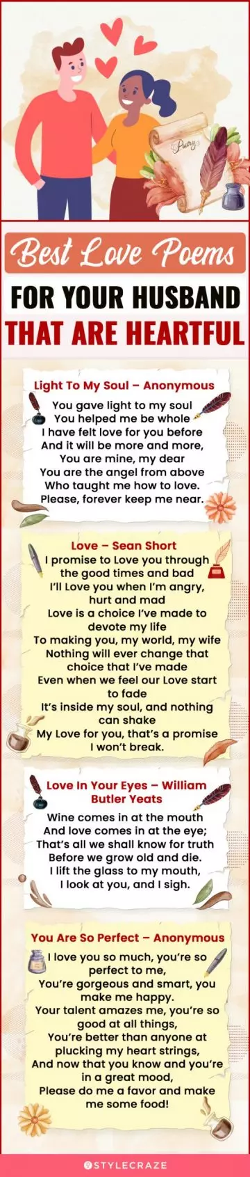 best love poems for husband from the heart (infographic)