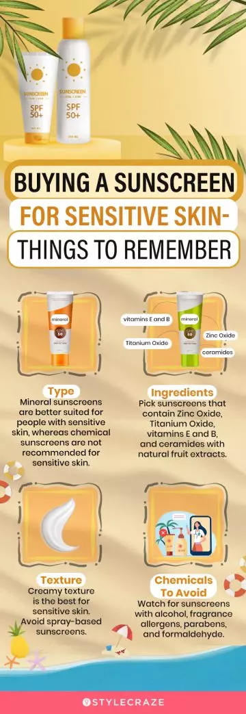 Buying A Sunscreen For Sensitive Skin: Things To Remember (infographic)