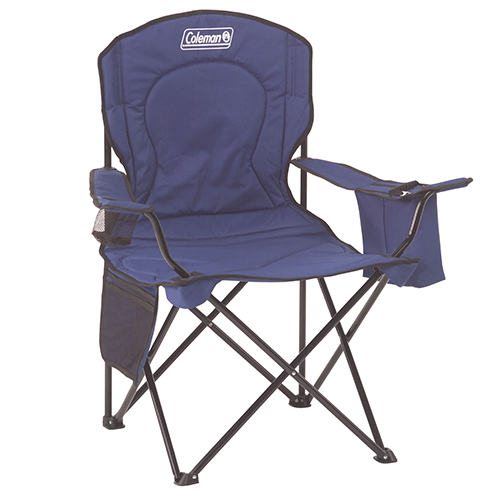 Coleman Camping Chair with Built-in 4 Can Cooler Blue