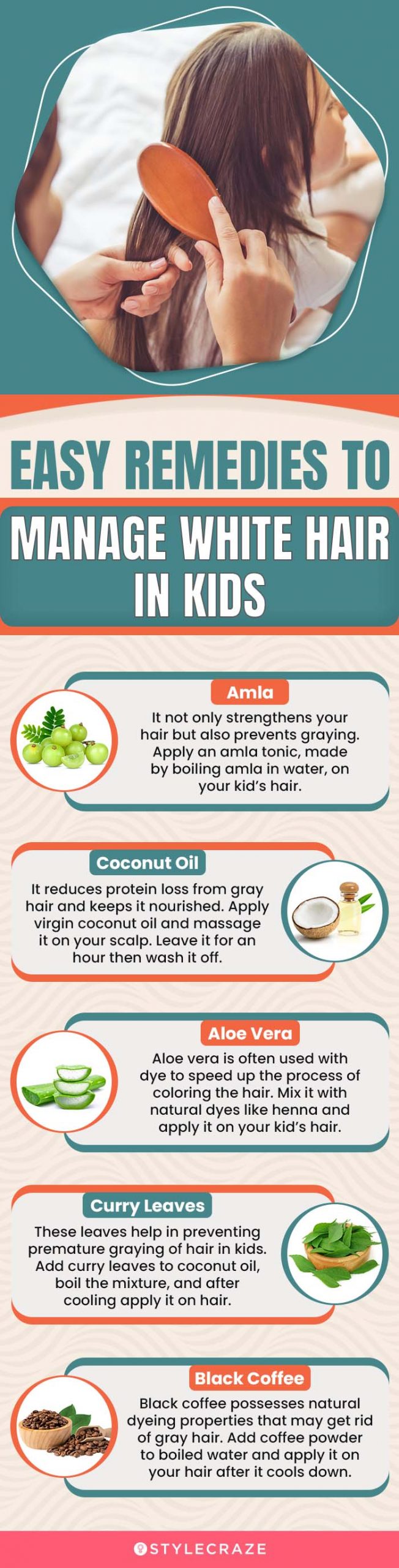 easy remedies to manage white hair in kids (infographic)
