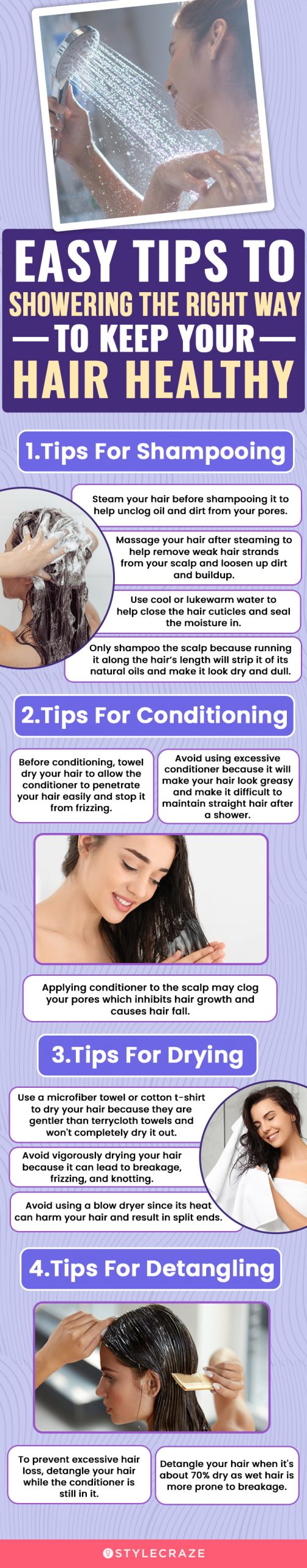 How To Take A Shower The Right Way To Keep Your Hair Healthy