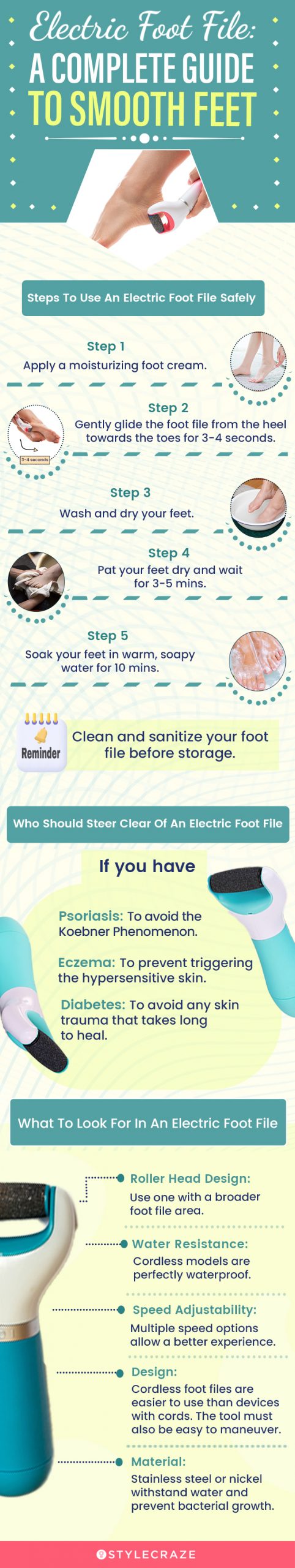 Electric Foot File: A Complete Guide To Smooth Feet [infographic]