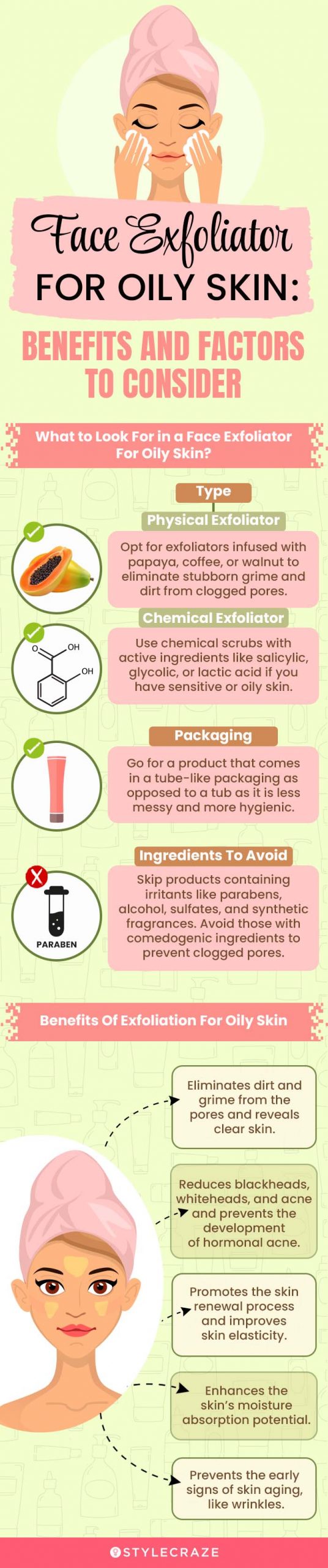 Face Exfoliator For Oily Skin: Benefits And Factors To Consider (infographic)