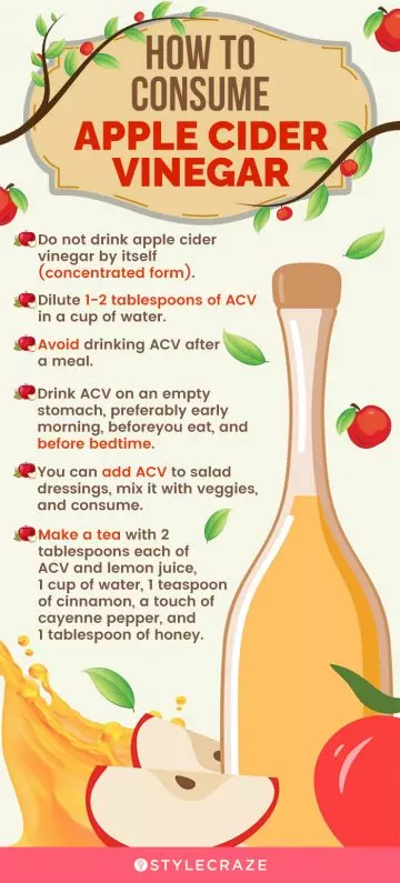 how to consume apple cider vinegar (infographic)