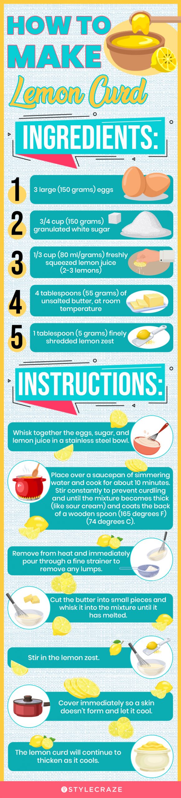 how to make lemon curd [infographic]