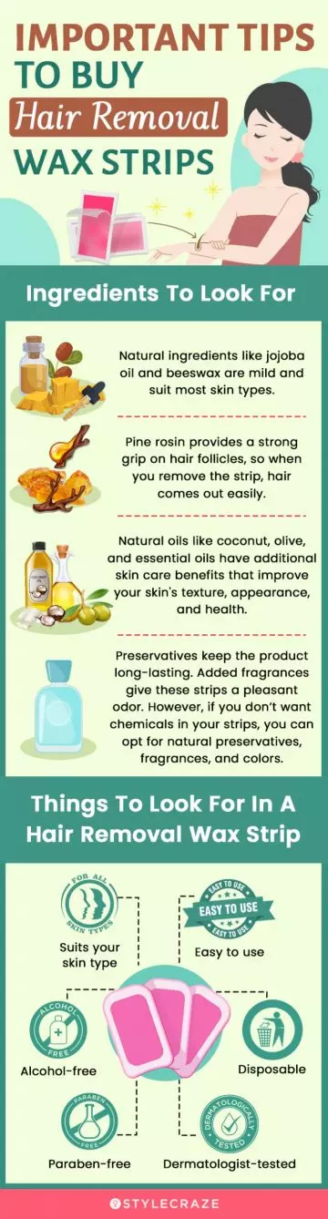 Important Tips To Buy The Best Hair Removal Wax Strips (infographic)