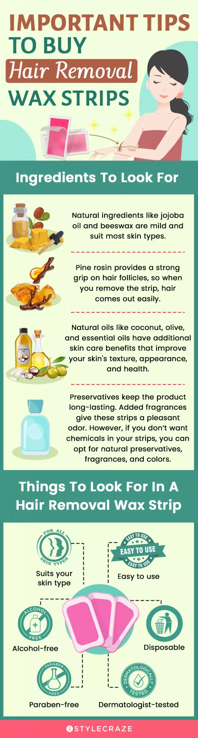 Important Tips To Buy The Best Hair Removal Wax Strips (infographic)