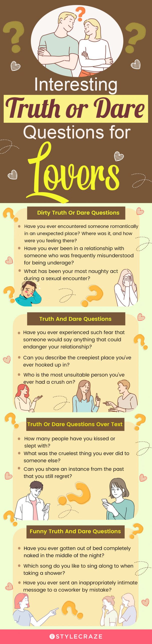 50+ Truth Or Dare Questions For Couples