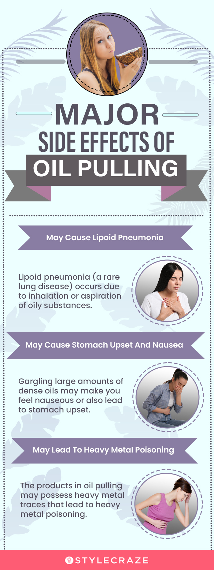 major side effects of oil pulling (infographic)