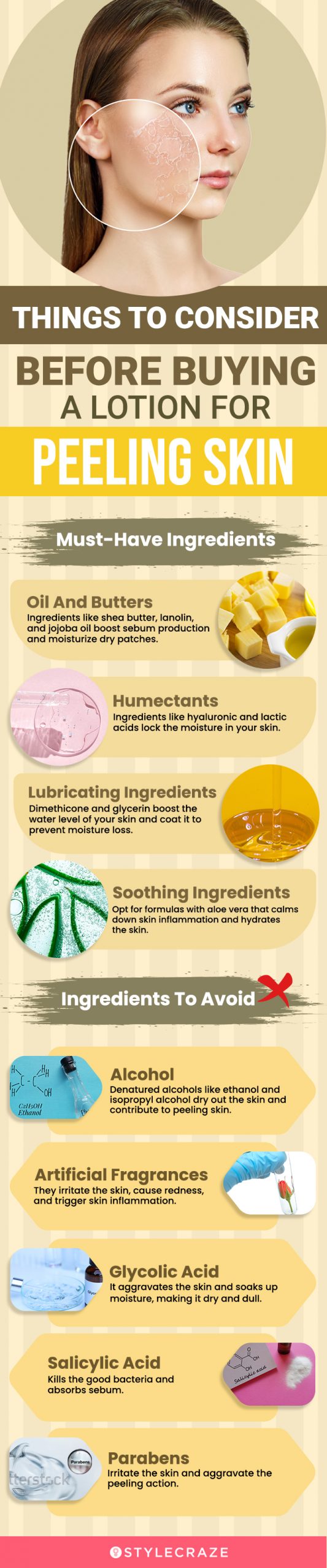 Things To Consider Before Buying A Lotion For Peeling Skin (infographic)