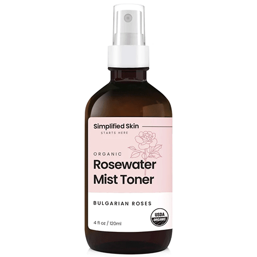Rose Water Spray for Face & Hair - 100% Natural Organic Face Toner