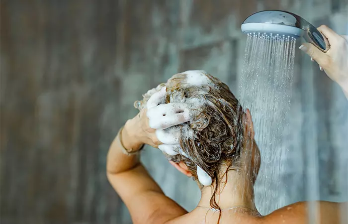 Scrubbing Your Hair While Washing It
