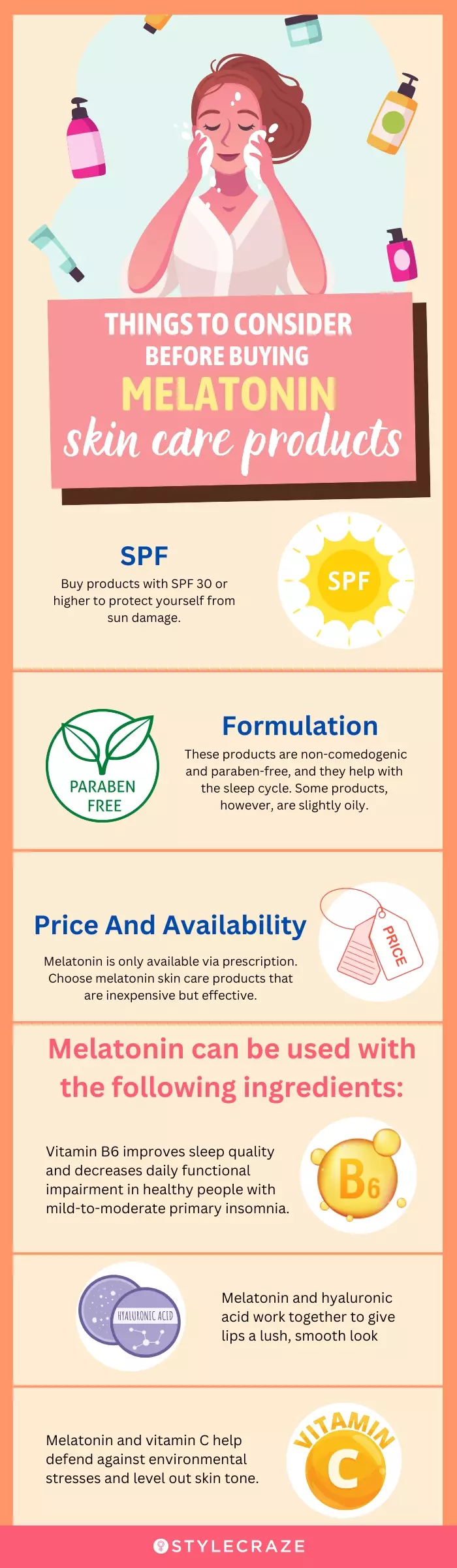 Things To Consider Before Buying Melatonin Skin Care Products (infographic)