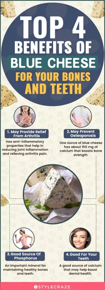 top 4 benefits of blue cheese for your bones and teeth (infographic)