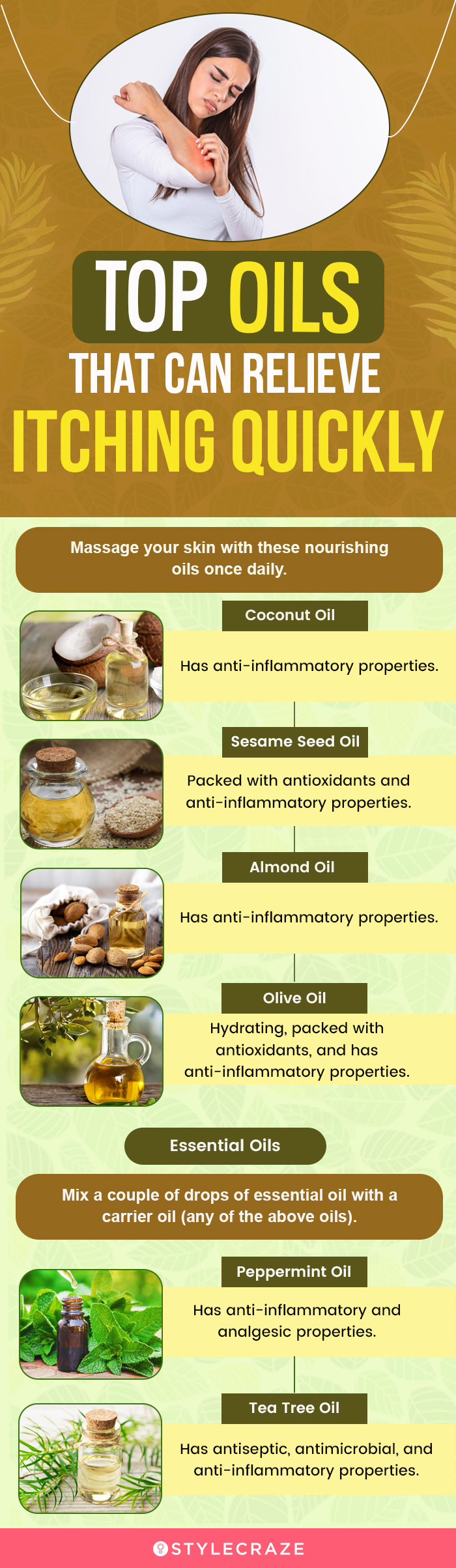 top oils that can relieve your itch quickly (infographic)