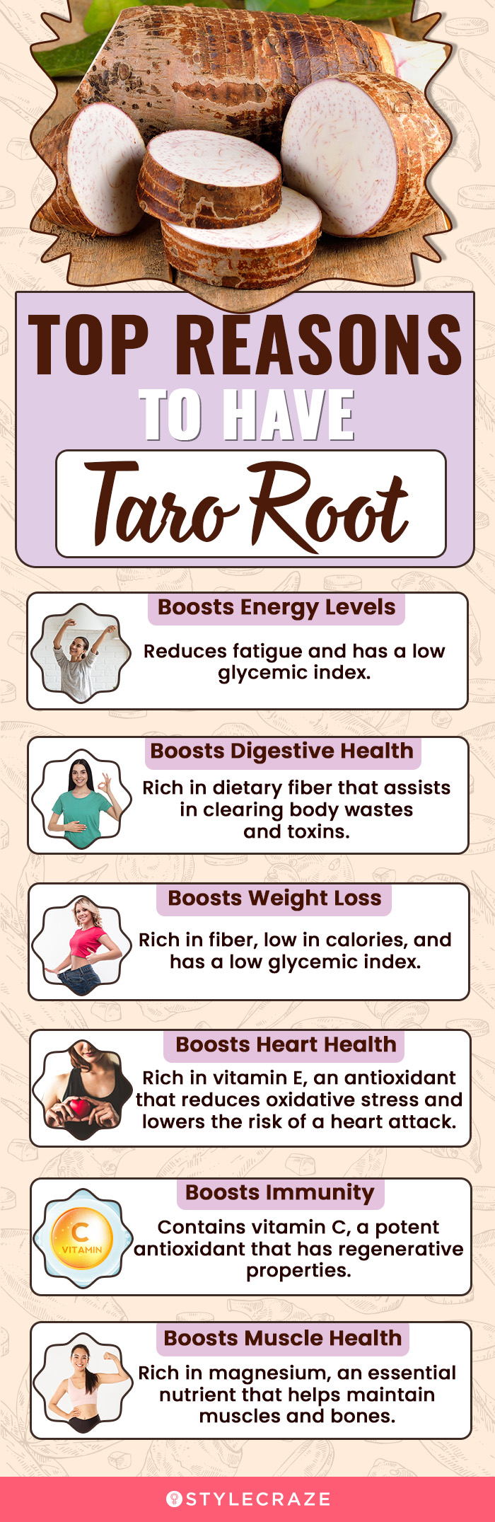 top reasons to have taro root (infographic)