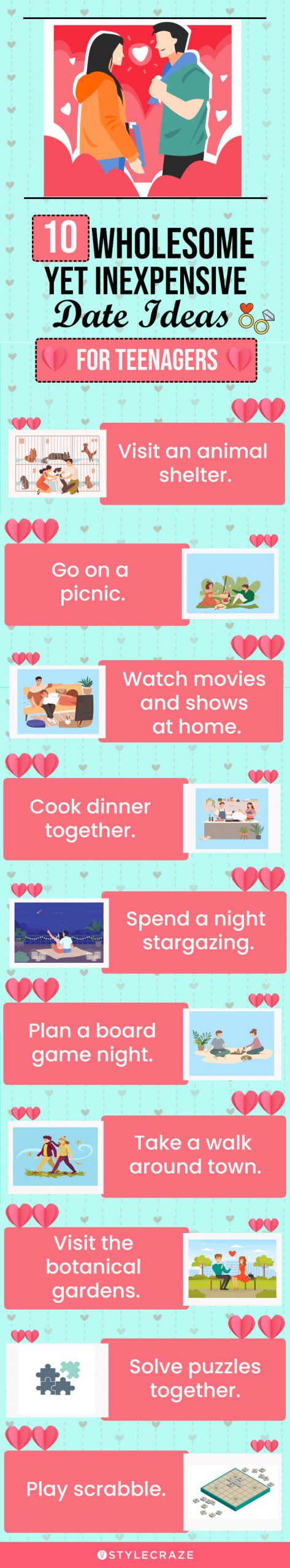10 wholesome yet inexpensive date ideas (infographic)
