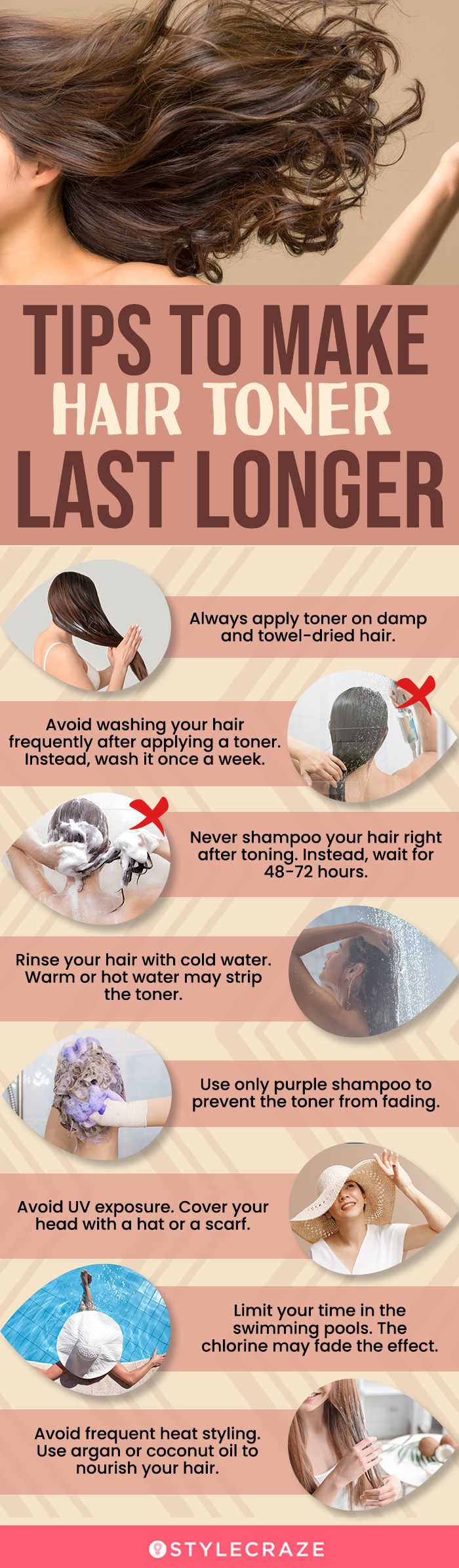 tips to make hair toner last longer (infographic)