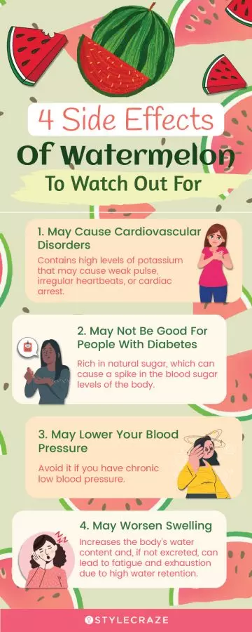 4 watermelon side effects to watch out for (infographic)