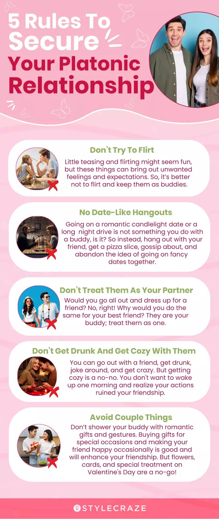 5 rules to secure your platonic relationship (infographic)