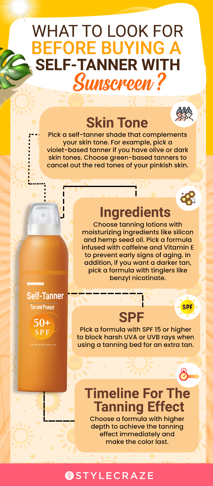 What To Look For Before Buying A Self-Tanner With Sunscreen?  [infographic]