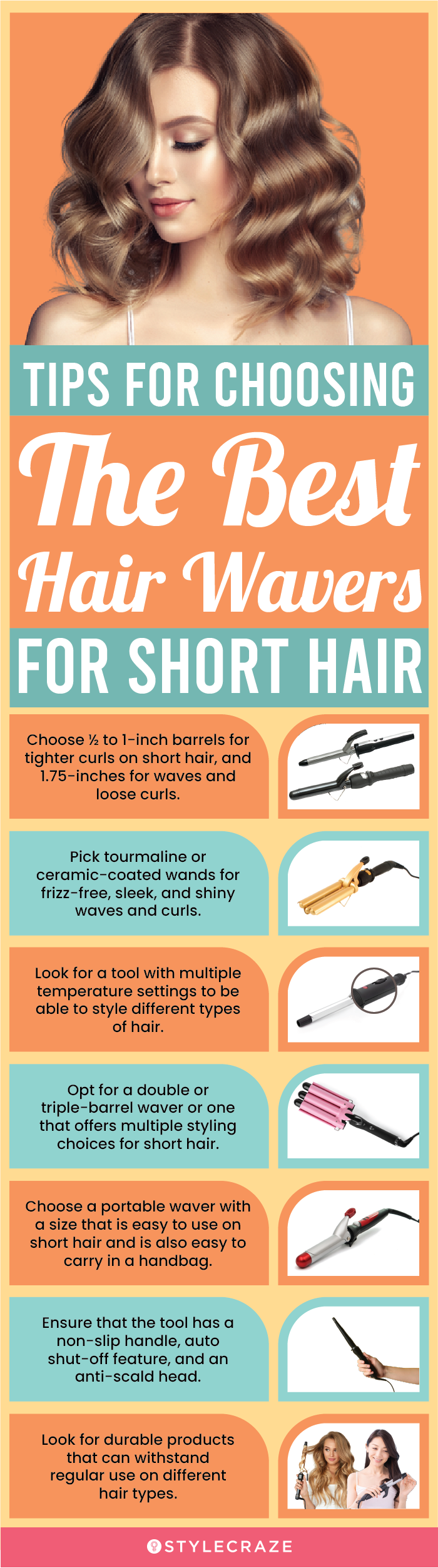 Tips For Choosing The Best Hair Wavers For Short Hair (infographic)