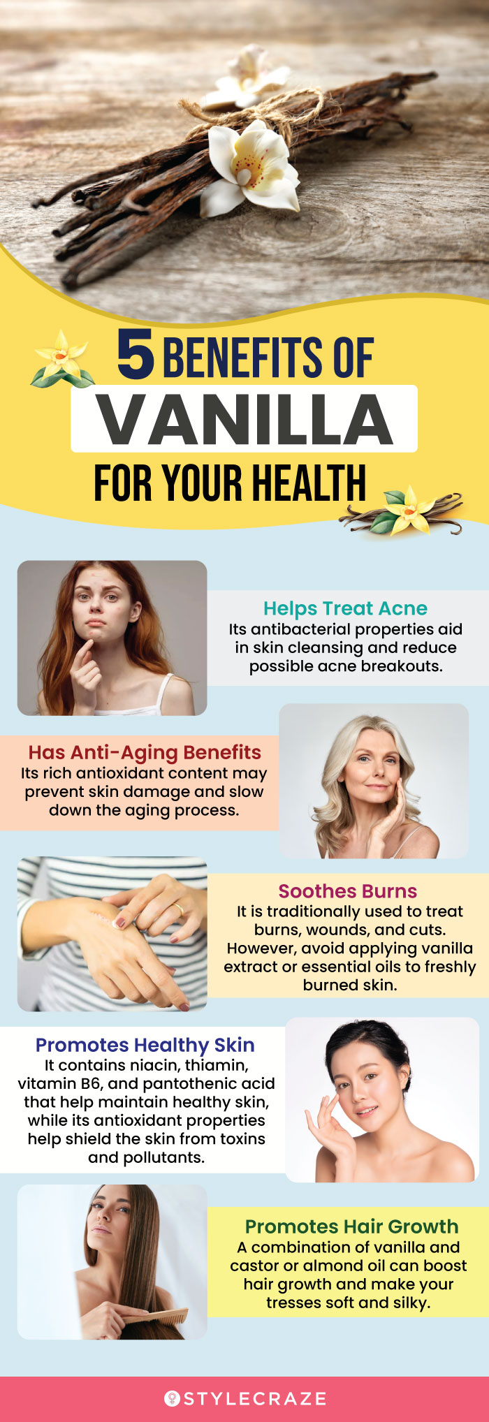 5 benefits of vanilla for your health (infographic)
