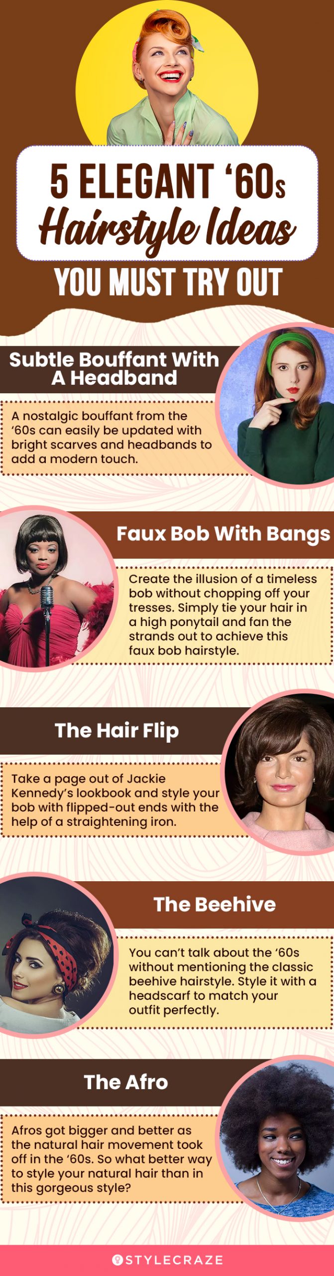 5 elegant ‘60s hairstyles ideas you must try out (infographic)