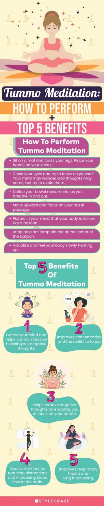 tumma meditation: how to perform + top 5 benefits (infographic)
