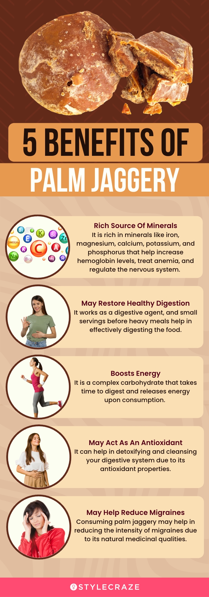 5 benefits of palm jaggery (infographic)